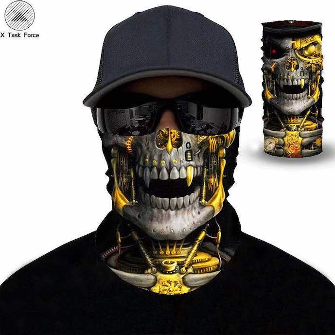 Skull Machine Mask Fabric